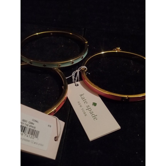 Trio Kate Spade Bangle Lot Pink And Blue - Picture 4 of 5